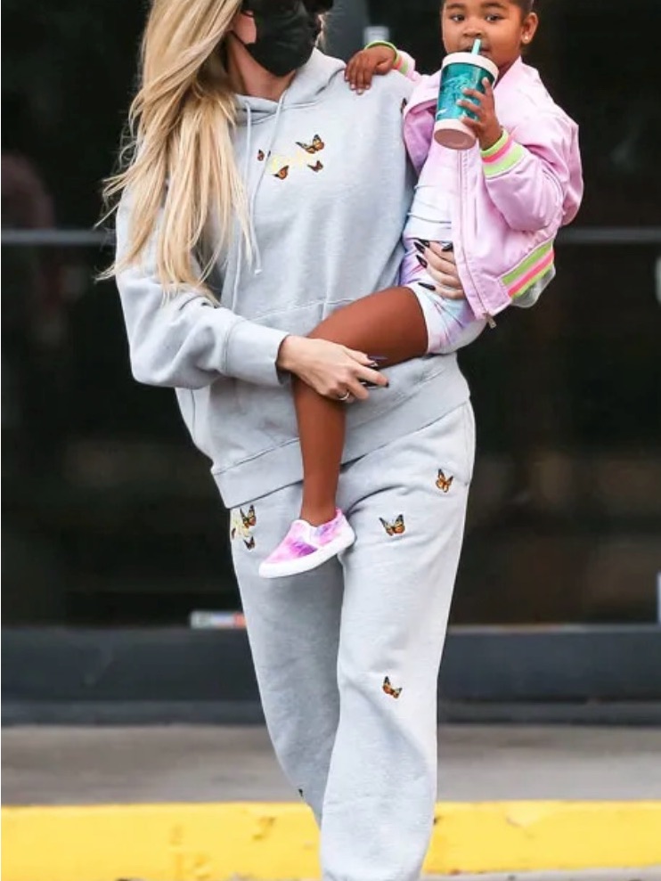 Felt For Every Living Thing Sweatpants Butterfly Embroidered Small New Lounge — image 6 of 6